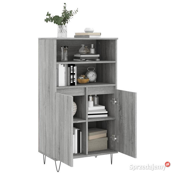 Wysoka szafka szary dąb sonoma 60x36x110 mazowieckie Warszawa sprzedam