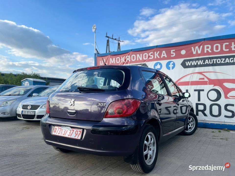 Peugeot 307 16 BenzynaKlimaDługie opłaty Zadbany Wrocław