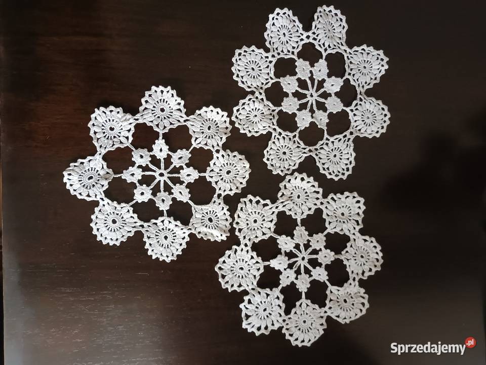 Serwetki ręcznie robione biały Aleksandrów Łódzki