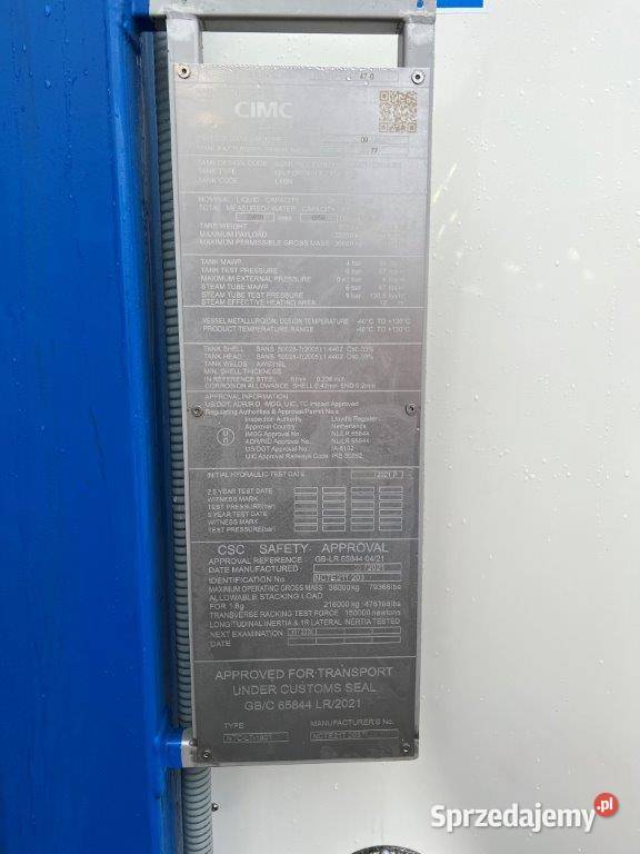 Nowy tank kontener chemiczny LGAV i SGAV do Oleśnica