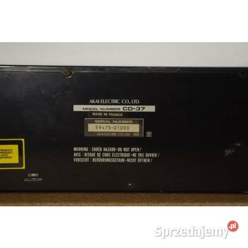 Akai CD37 klasyczny odtwarzacz CD HiFi Vintage Odtwarzacze CD i MD