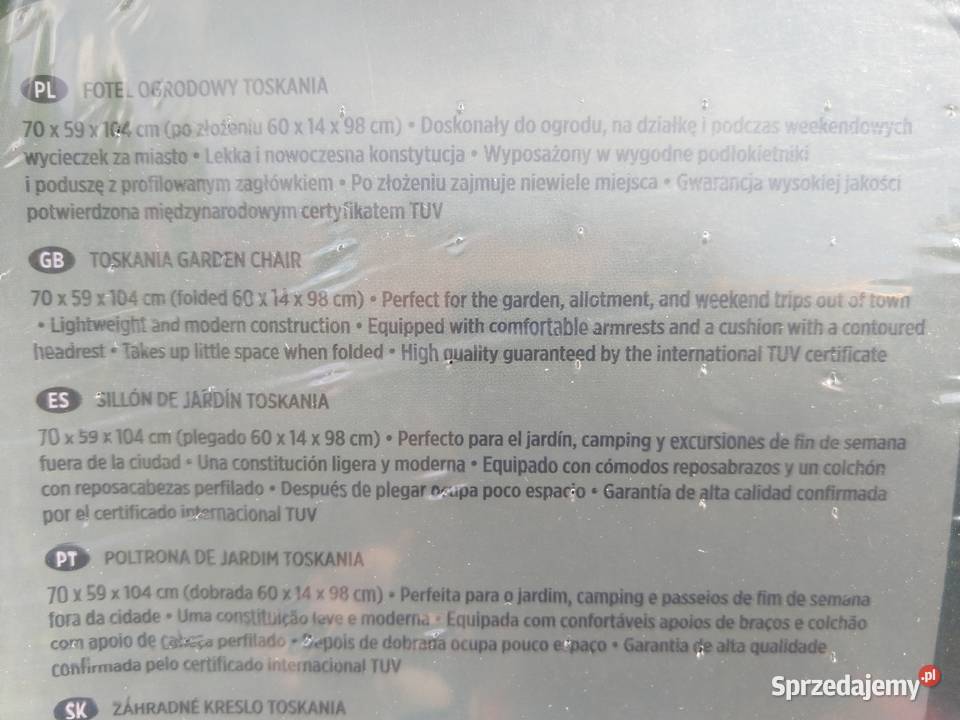 NAJTANIEJ Fotel Ogrodowy Składany z Meble ogrodowe Zabrze