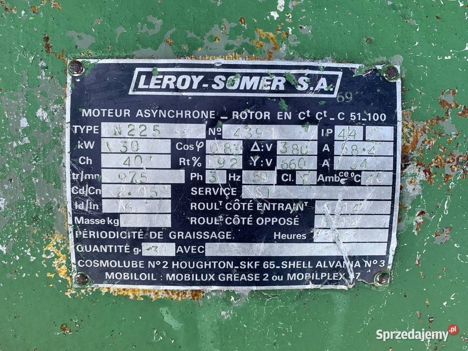 Silnik elektryczny Leroy Somer do rębaka Pozostałe Wejherowo sprzedam