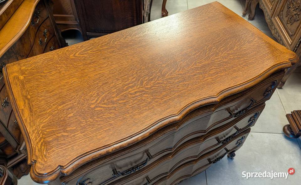 ładna dębowa komoda ludwikowskasklep Dąbrowa