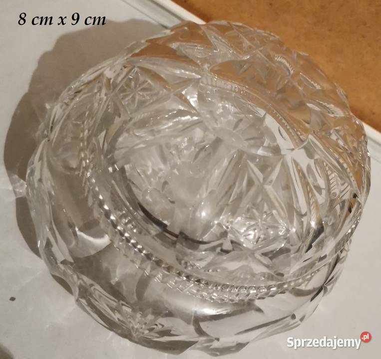 kryształowa miseczka z pokrywką Porcelana i szkło