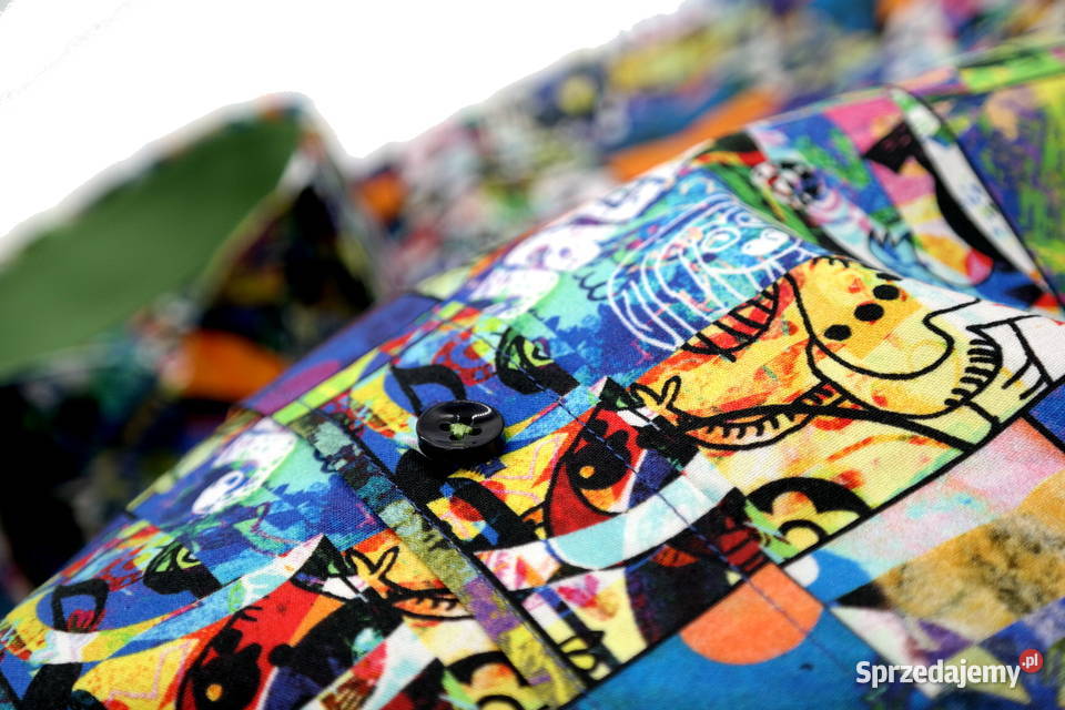 GIOVANNI PERA Koszula Męska K006 Grafitti Ostrów Wielkopolski