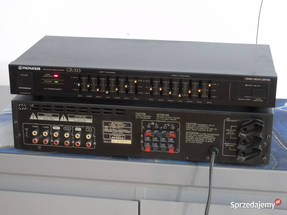 Korektor graficzny Pioneer GR333 sprawny DOSTAWA Jasło