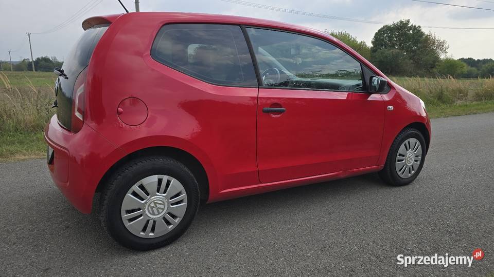 VW UP 10 Benz Zamiana na większy czerwony sprzedam