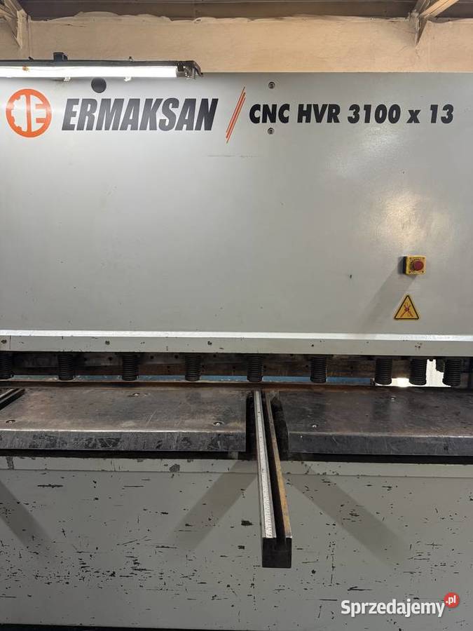 Gilotyna ERMAKSAN CNC 3100x13 pomorskie Dąbrówka Tczewska