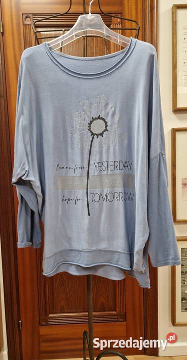Bluzka bluza Size Plus XXXL46 18 b stan luźna z dekoltem Lublin