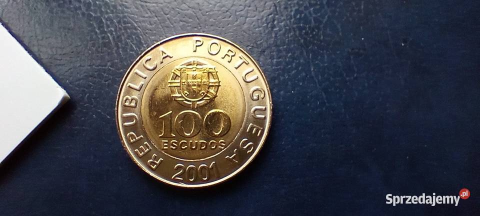 Stare monety 100 eskudos 2001 Portugalia Lesko