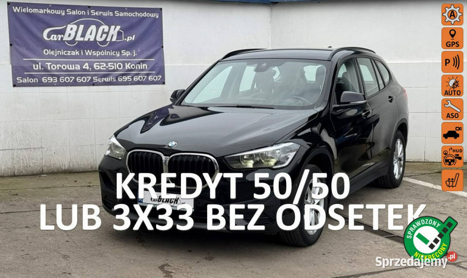 BMW X1 Pisemna Gwarancja 12 miesięcy II F48 2015 światła do jazdy dziennej X1 Konin