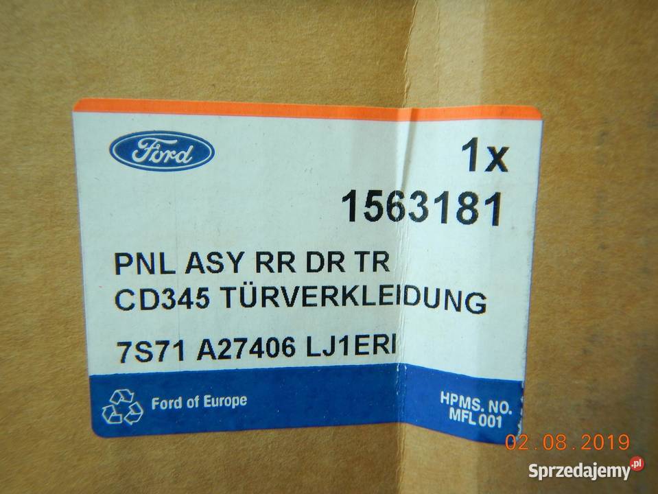 BOCZEK PRAWY TYŁ FORD MONDEO MK4 2007 ORYGINAŁ sprzedam
