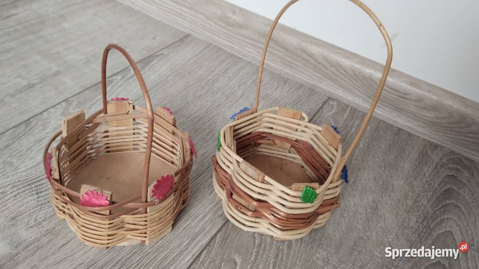 koszyki koszyczki dekoracje 2 sztuki komplet wielkopolskie Poznań sprzedam