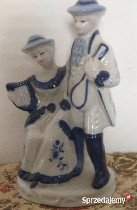 Porcelanowa figurka muzyków w stylu vintage Krotoszyn