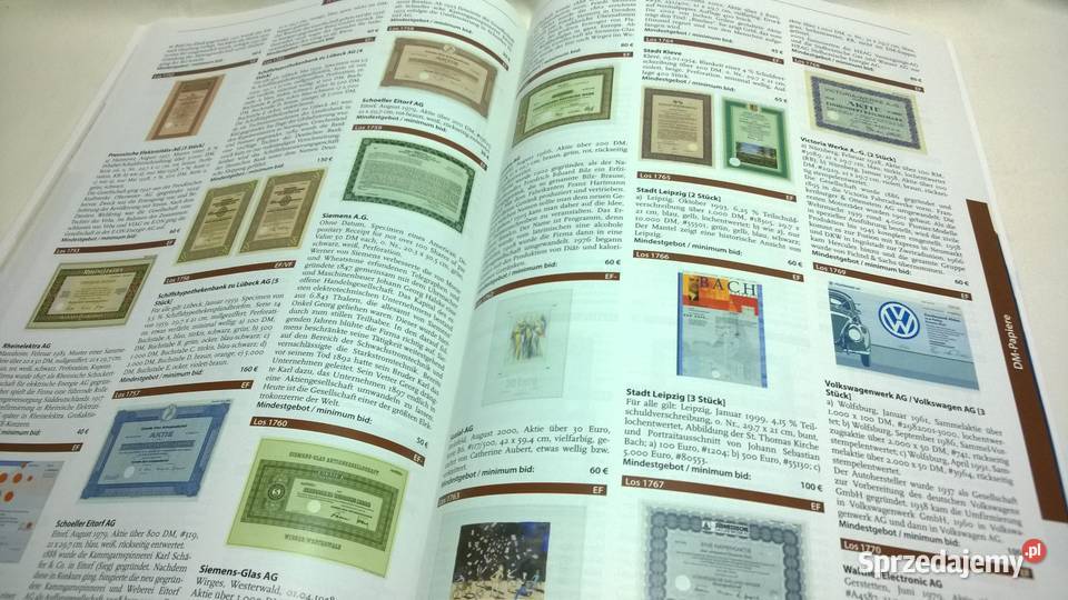 katalog aukcyjny papierów wartościowych 55 Warszawa