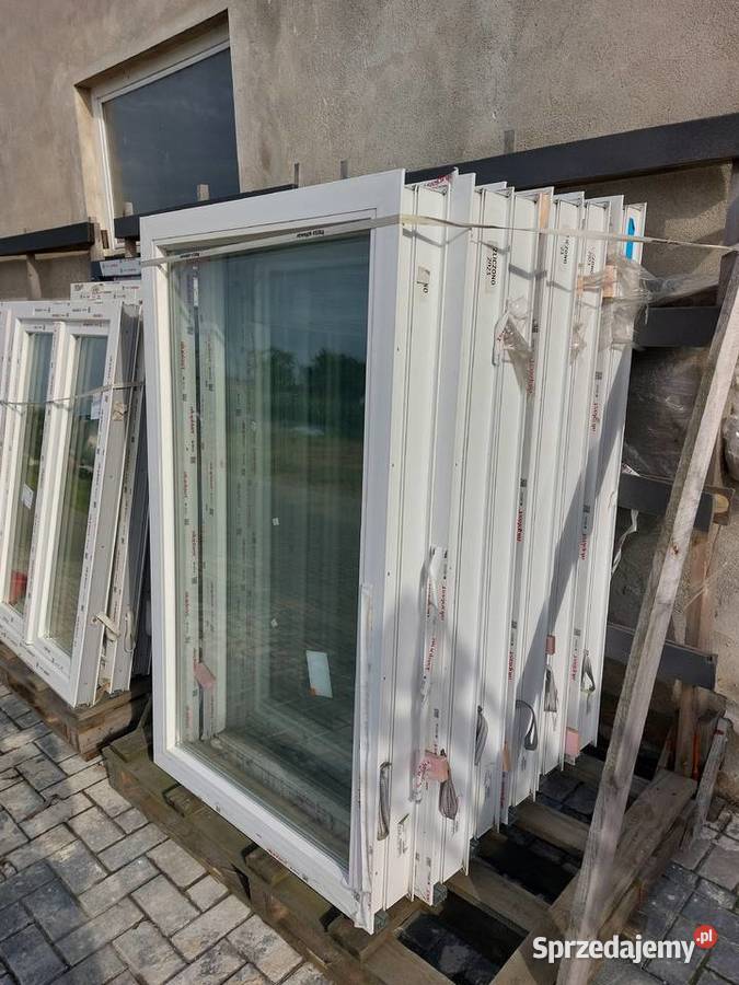 Nowe okno białe 155x90 3 szyby 6 OUTLET Biała
