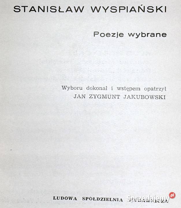 Poezje wybrane Stanisław Wyspiański Chełm