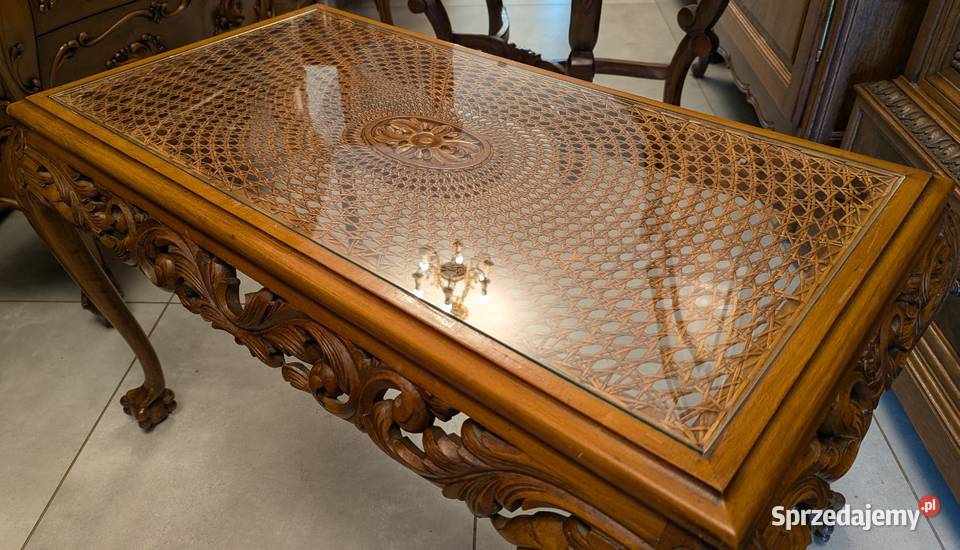 Piękny dębowy stolik na łapachsklep Dąbrowa