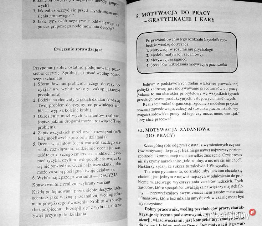 Psychologia w zarządzaniu Elżbieta Karney lubelskie sprzedam