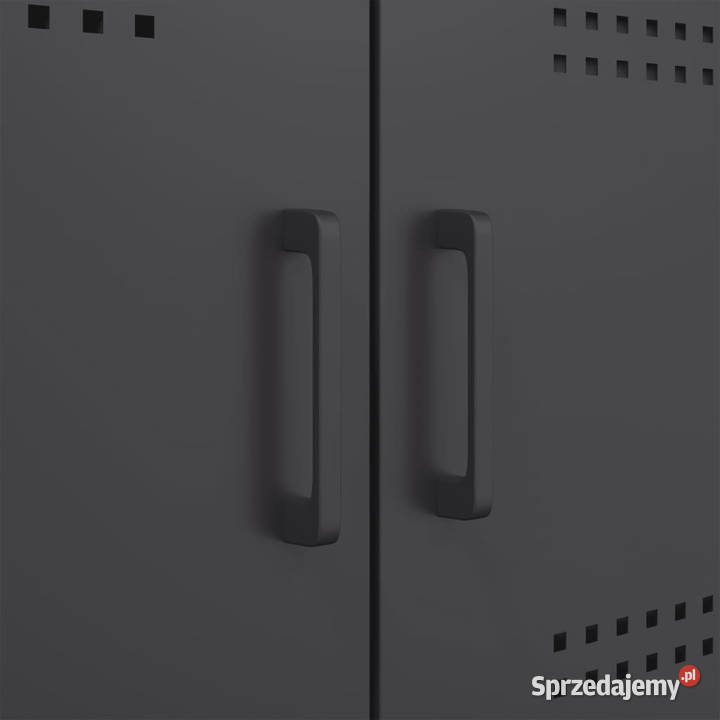 Szafka czarna 68x39x113 stal WM842958 Warszawa