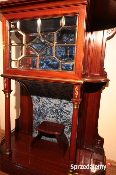 Piękna etażerka witryna mahoniowa ok 1910 r Wrocław