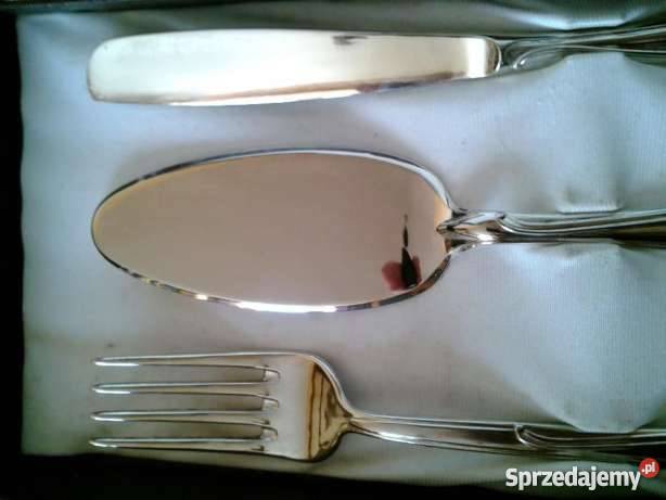 Stary zestaw International Silver do serwowania Janów Lubelski