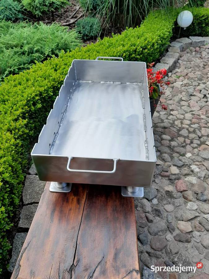 Grill na szampury szampur mangał nierdzewny Damasławek