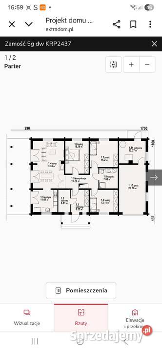 Sprzedam projekt domu 114.27m2 Alwernia