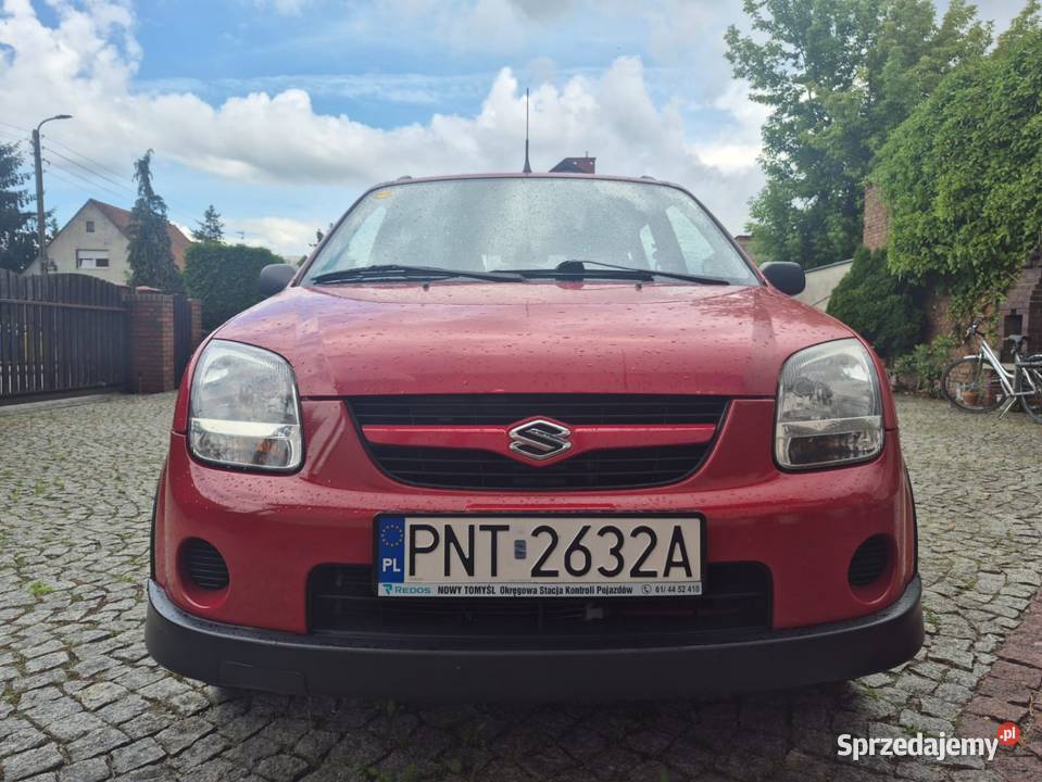 Suzuki Ignis 13 2004 sprawnych czerwony Nowy Tomyśl