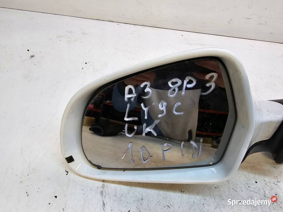 LUSTERKO LEWY PRZÓD AUDI A3 8P LIFT 8P3 LY9C osobowe Przystajń sprzedam