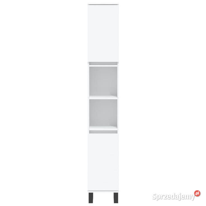Szafka łazienkowa biała 30x30x190 materiał Łazienkowe Szafki