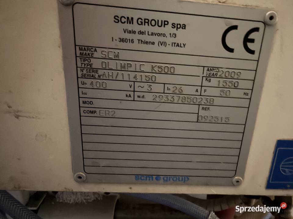 Okleiniarka SCM Olimpic K500 Aleksandrów Kujawski