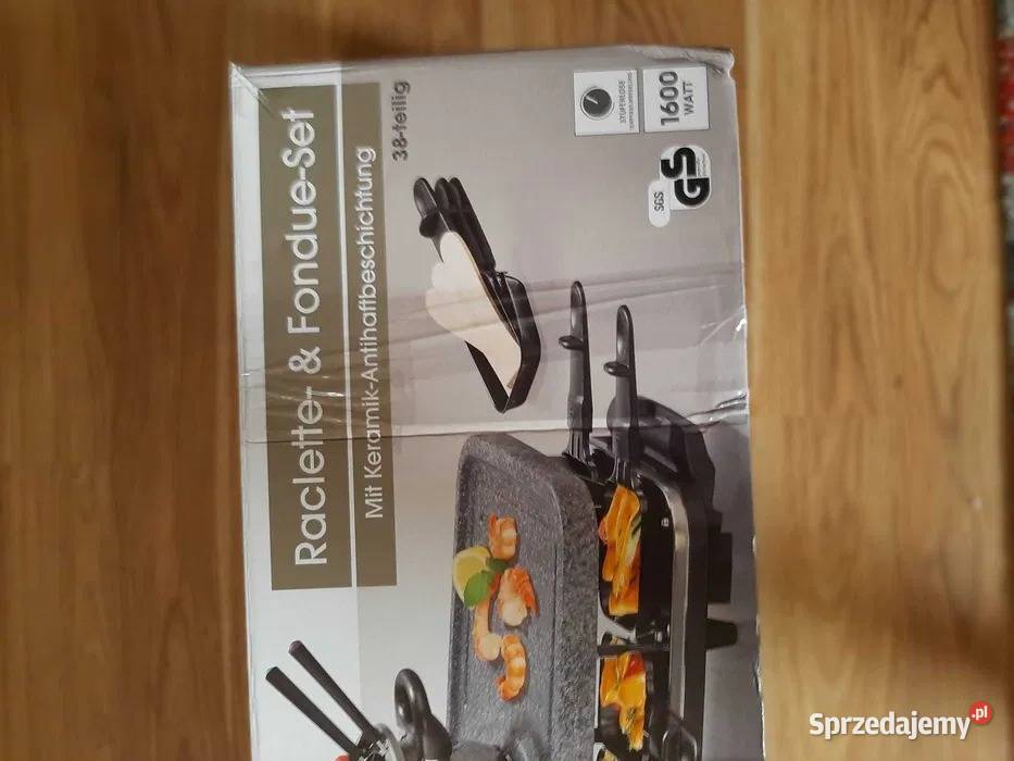 Nowy duży zestaw Raclette Fondue set Gourmet sprzedam