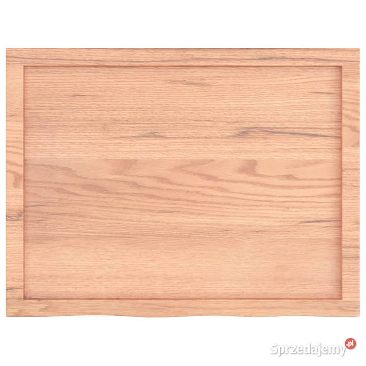 Blat do stołu jasnobrązowy 80x60x26 lite drewno Warszawa