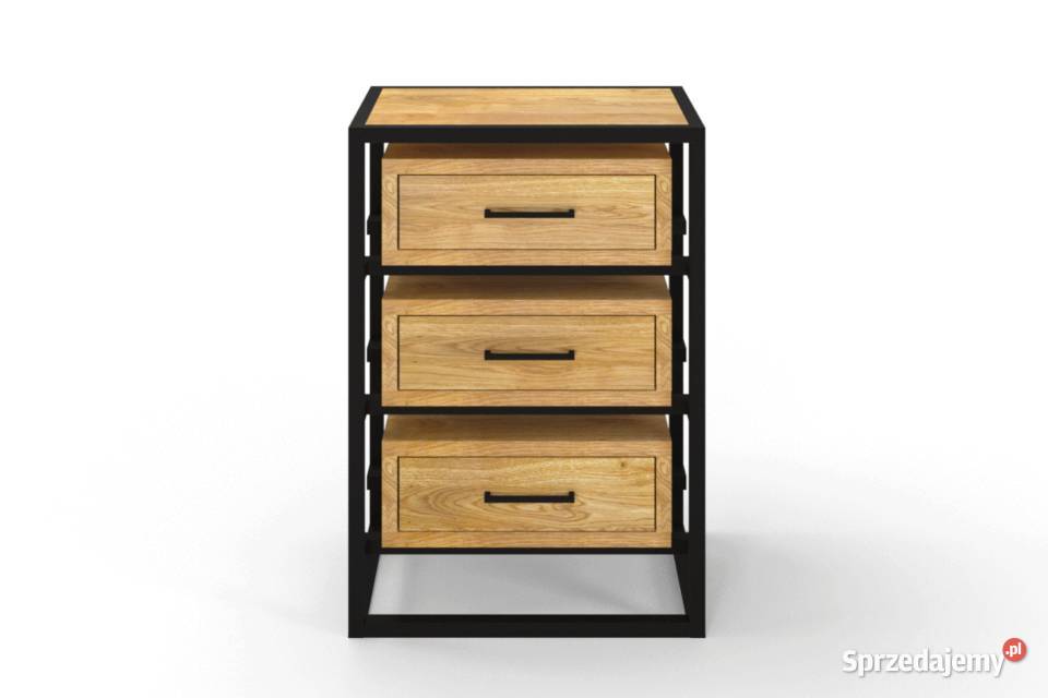 Komoda Loftowa Dębowa RAVA pojedyńcza Garwolin