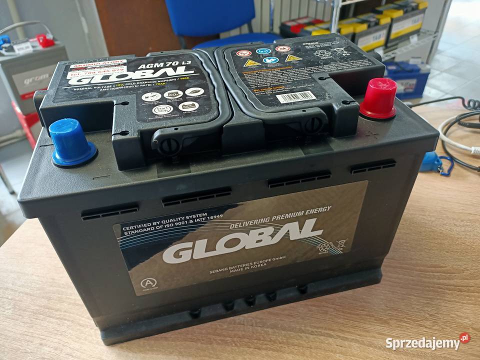 888x666x735  Akumulator Global AGM START&STOP 70Ah 760A