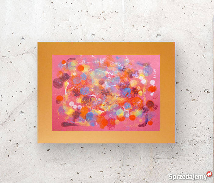 lofty design ciepłe kolory abstrakcja grafika do Dekoracje i ozdoby Warszawa