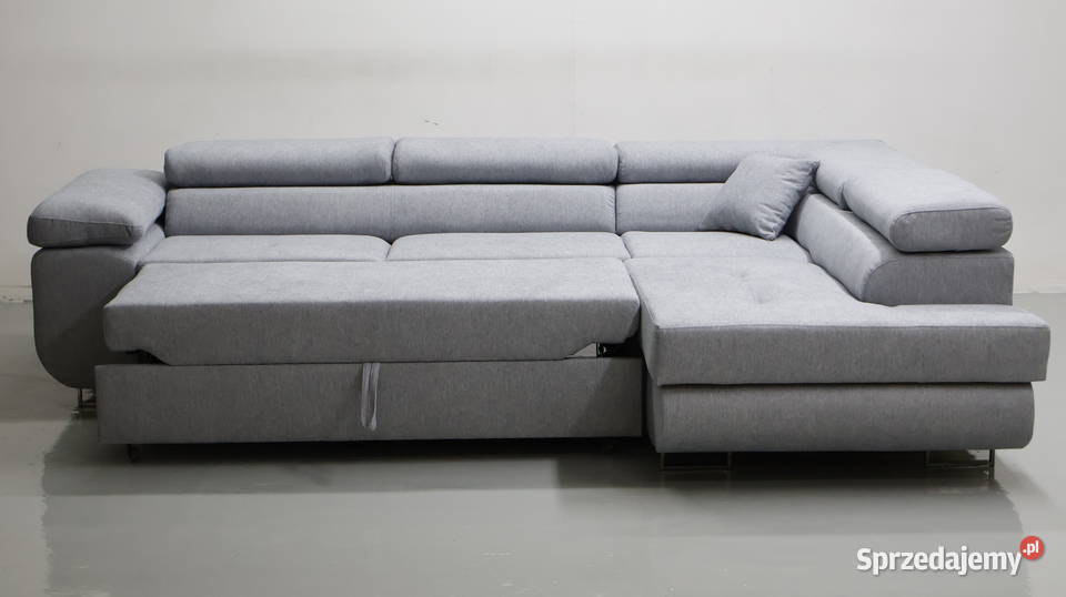 SZU DESIGN NOWOCZESNY NAROŻNIK funkcja spania 202cm Poznań