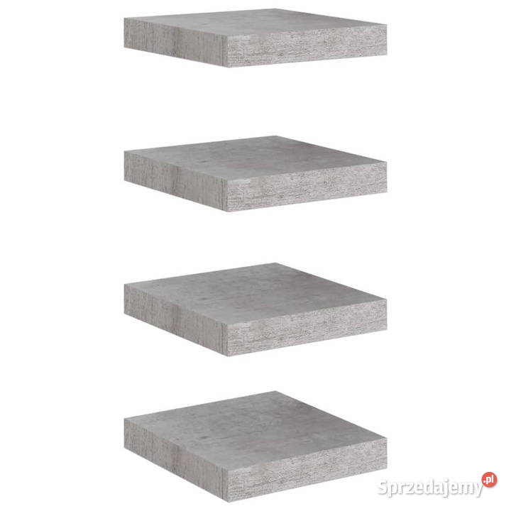 Półki ścienne 4 szarość betonu 23 x 235 x 38 MDF Warszawa