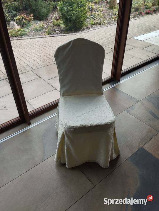 Krzesła bankietowe czerwonozłote z eleganckimi lubelskie