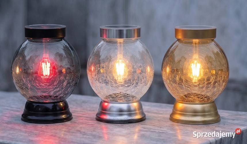 ZNICZ KULA LAMPION KULKA MROŻONA SOLAR SOLARNA Lampiony i latarnie lubelskie