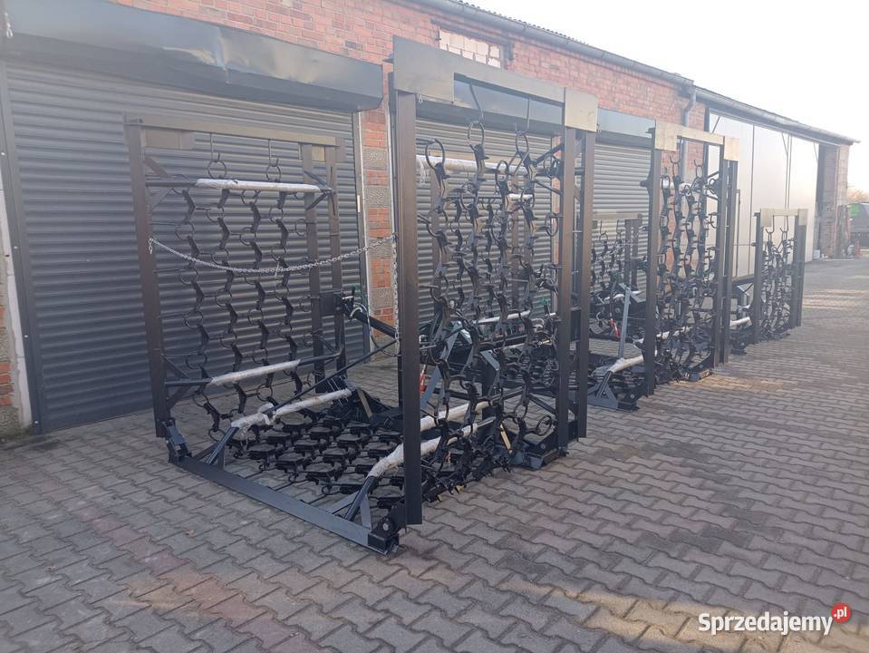 Włóka łąkowo polowa 6m4rzędy hydrauliczna Metal Szubin