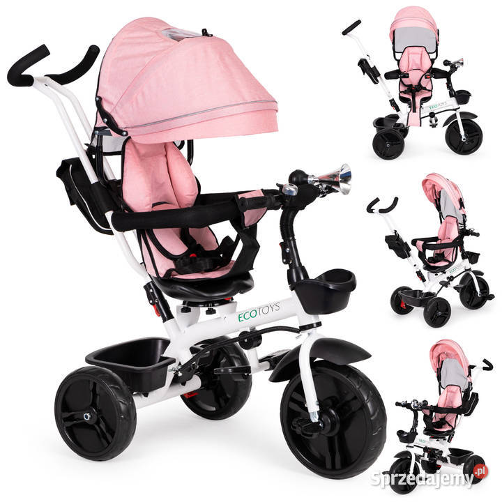 Rowerek trójkołowy spacerówka obracany fotelik Rowerki Smogorzów