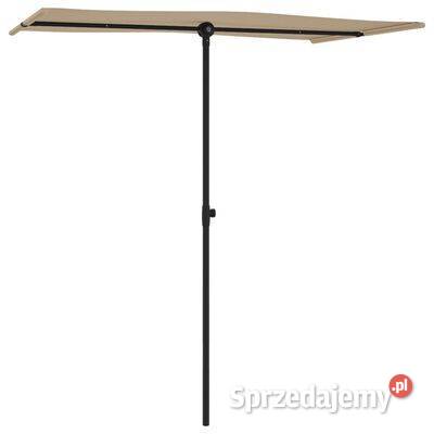 Parasol ogrodowy na aluminiowym słupku 180x110