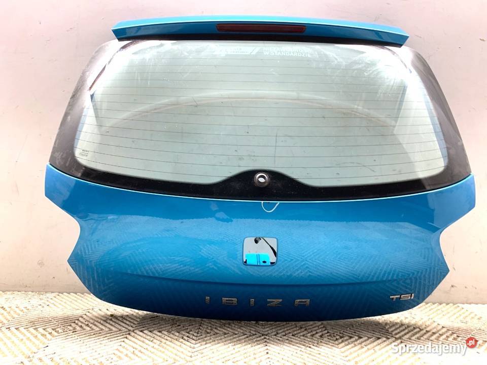KLAPA TYŁ SEAT IBIZA IV Hatchback 0817 AZUL ALOR osobowe Klapy bagażnika Części samochodowe