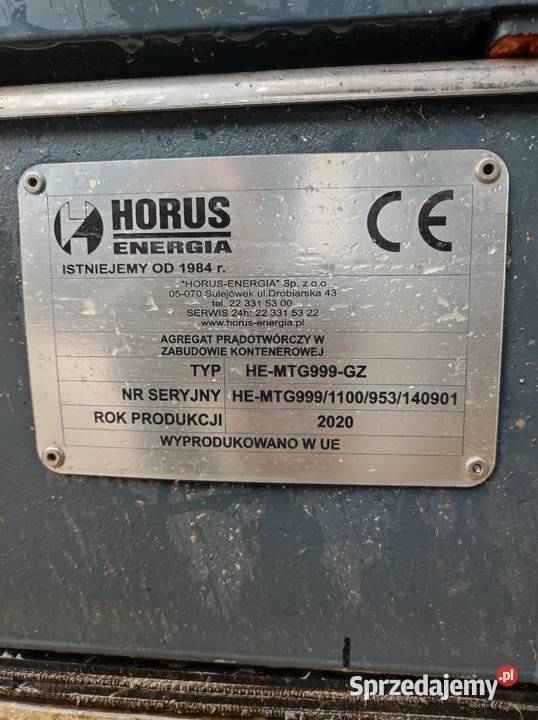 Agregat kogeneracyjny HEMTG999GZ 1MW w obudowie Warszawa
