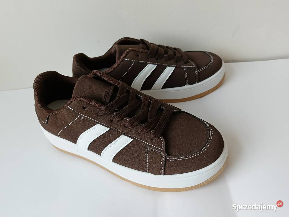 Sneakersy damskie brązowe rozmiar 40 wkładka 26