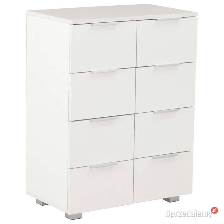 Komoda biała z połyskiem 60x35x80 materiał Warszawa