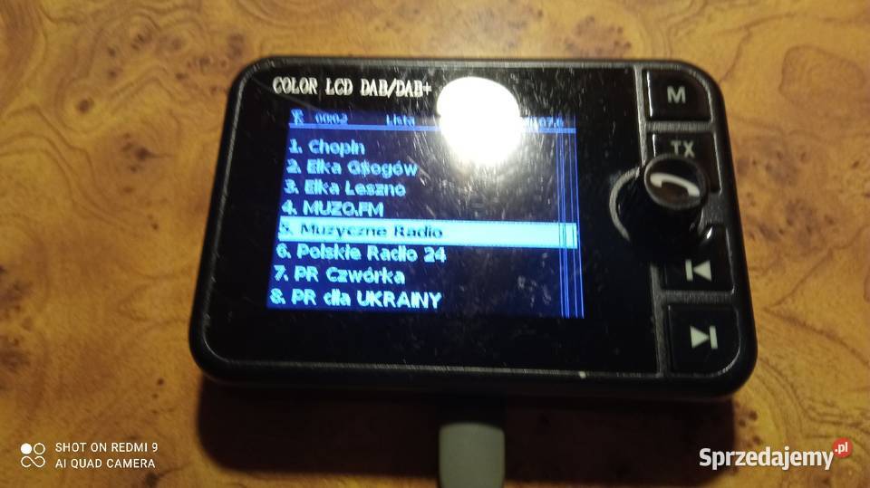 Samochodowy transmiter Dab FM Bluetooth sprzedam Wrocław